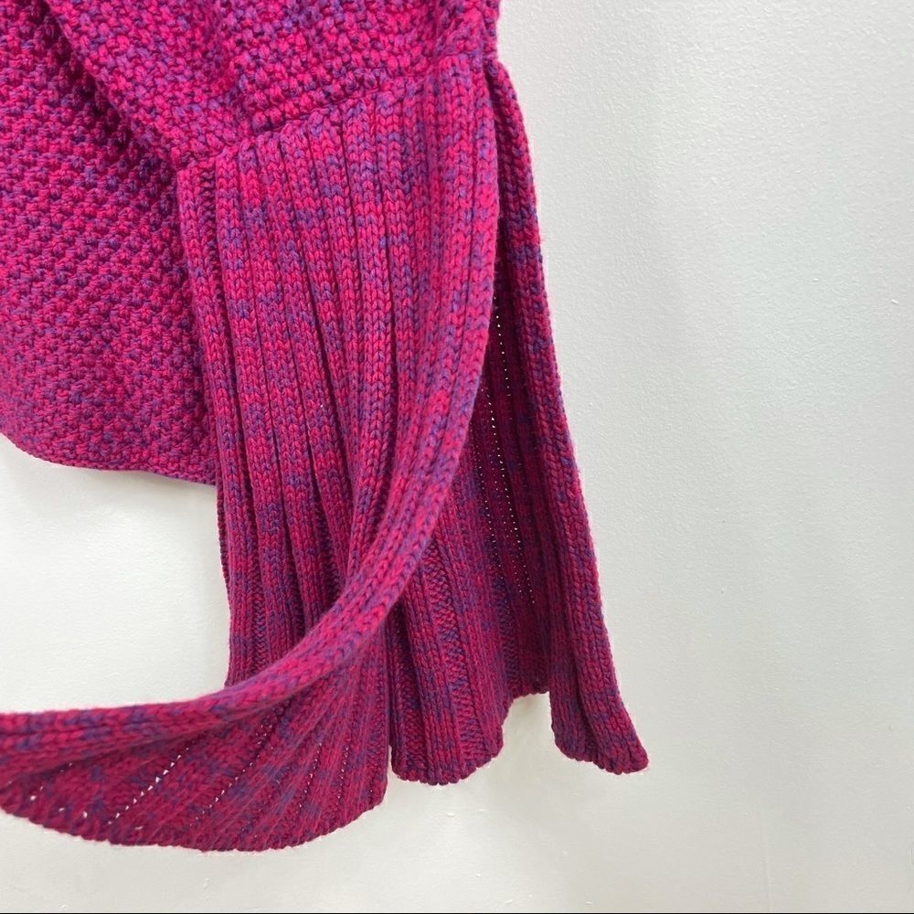 MERMAID crotchet tail blanket pink one size - Picture 2 of 6
